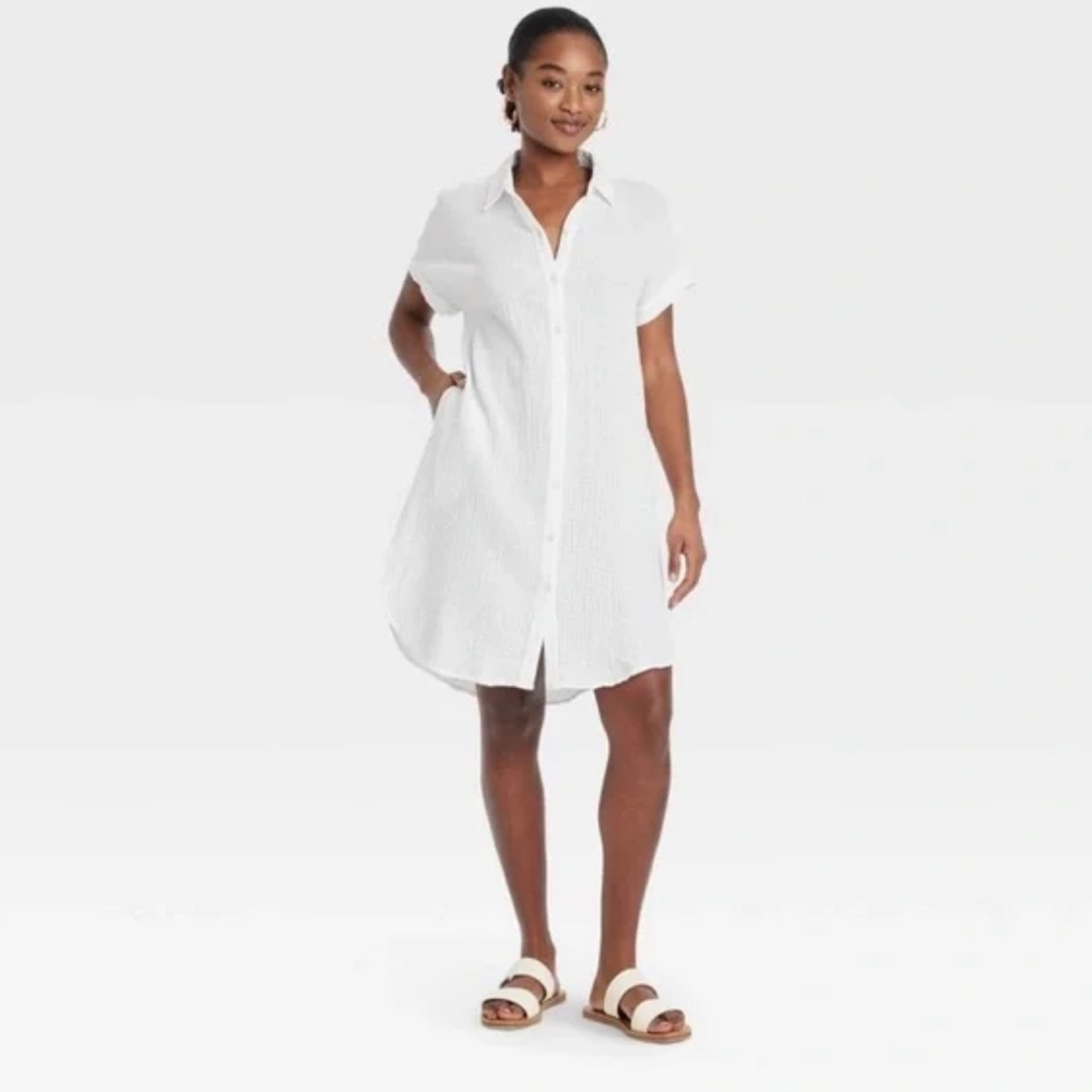 Universal thread muslin gauze dress